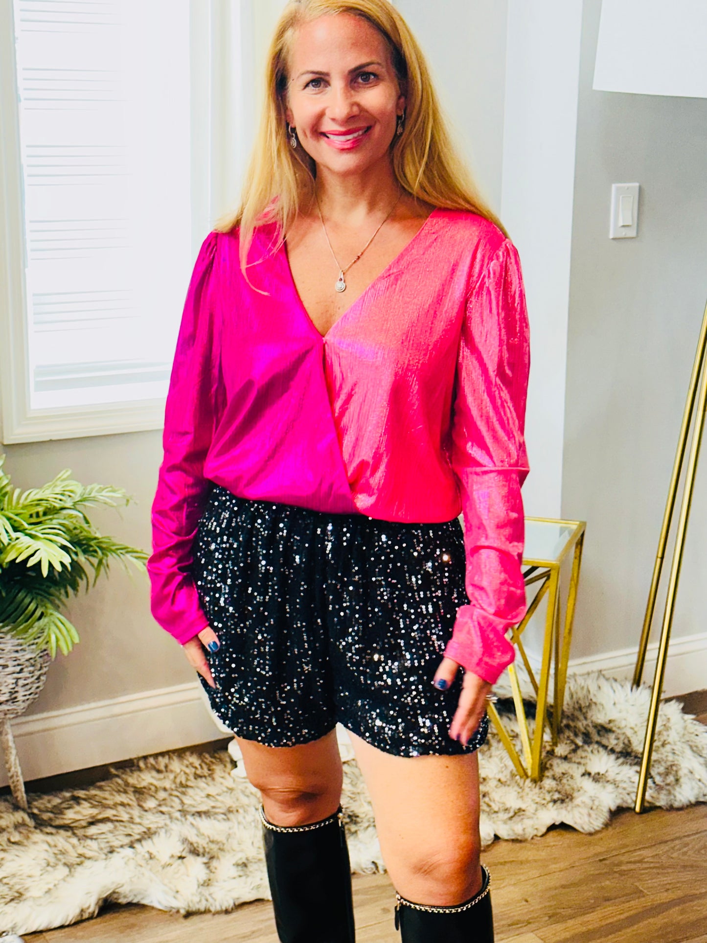 Sequin shorts