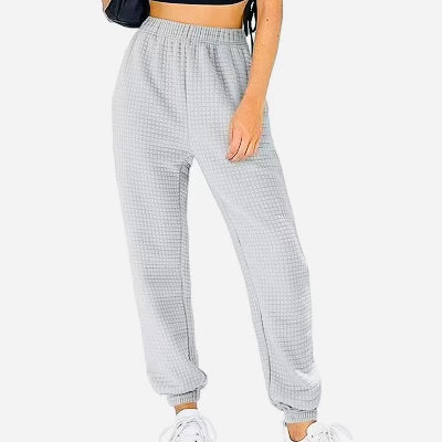 Waffled joggers