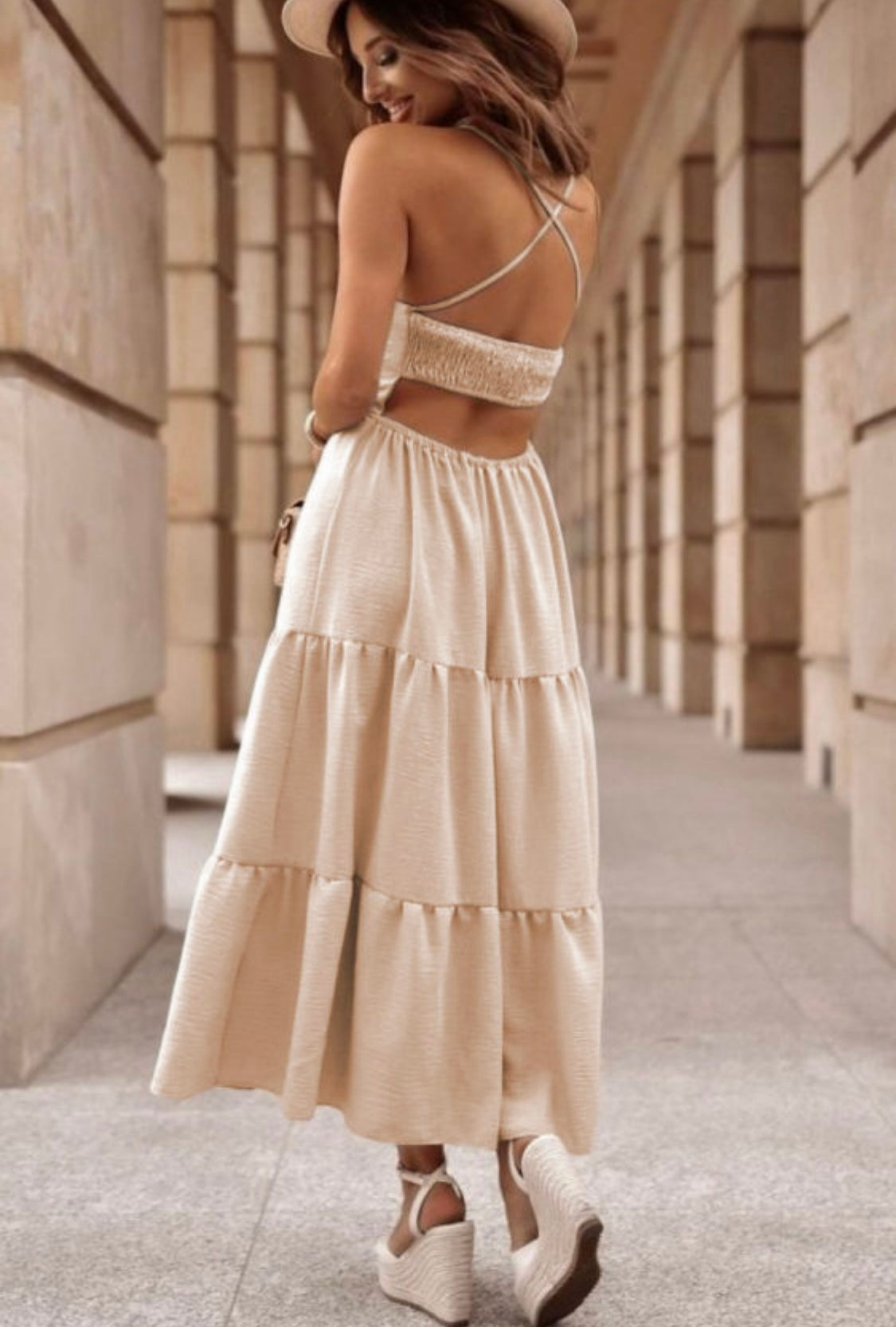 Maxi Dress Beige
