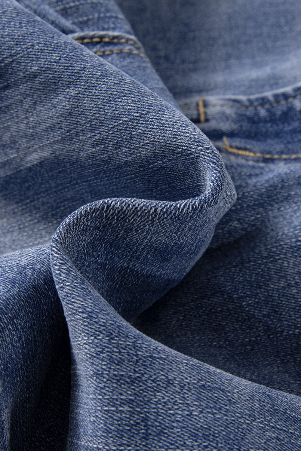 High Rise Button Zip