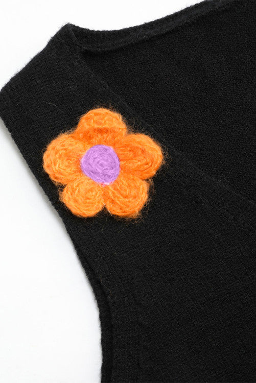 Crochet Flower KnitbTank Top