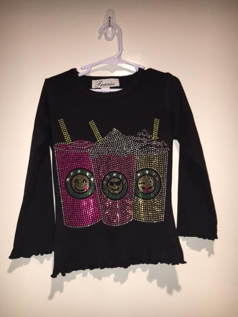 Coffee black long sleeve top