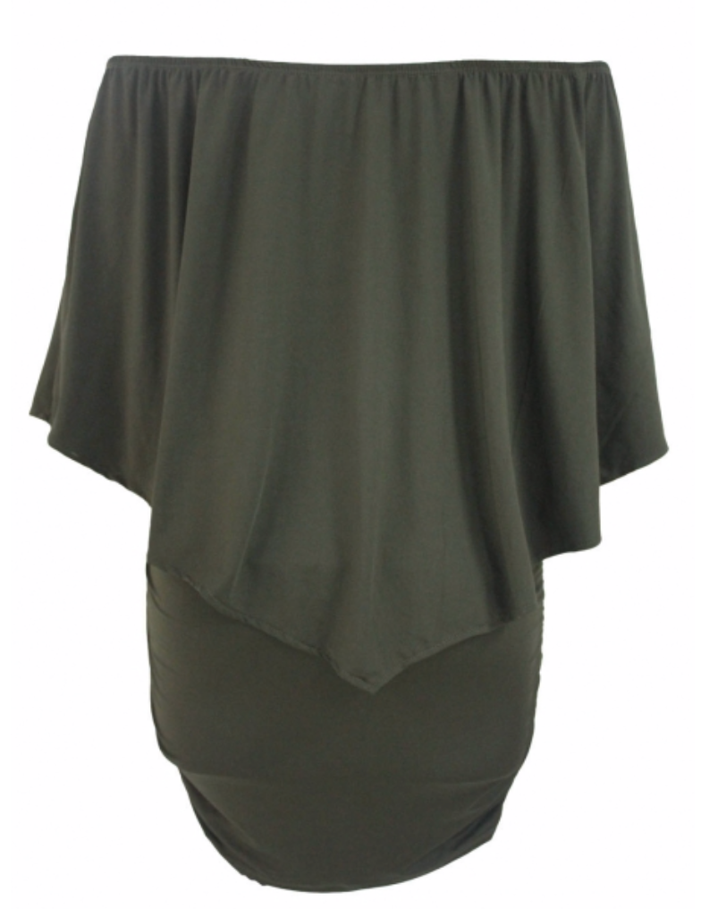Multiple Dressing Layered Mini Poncho Dress