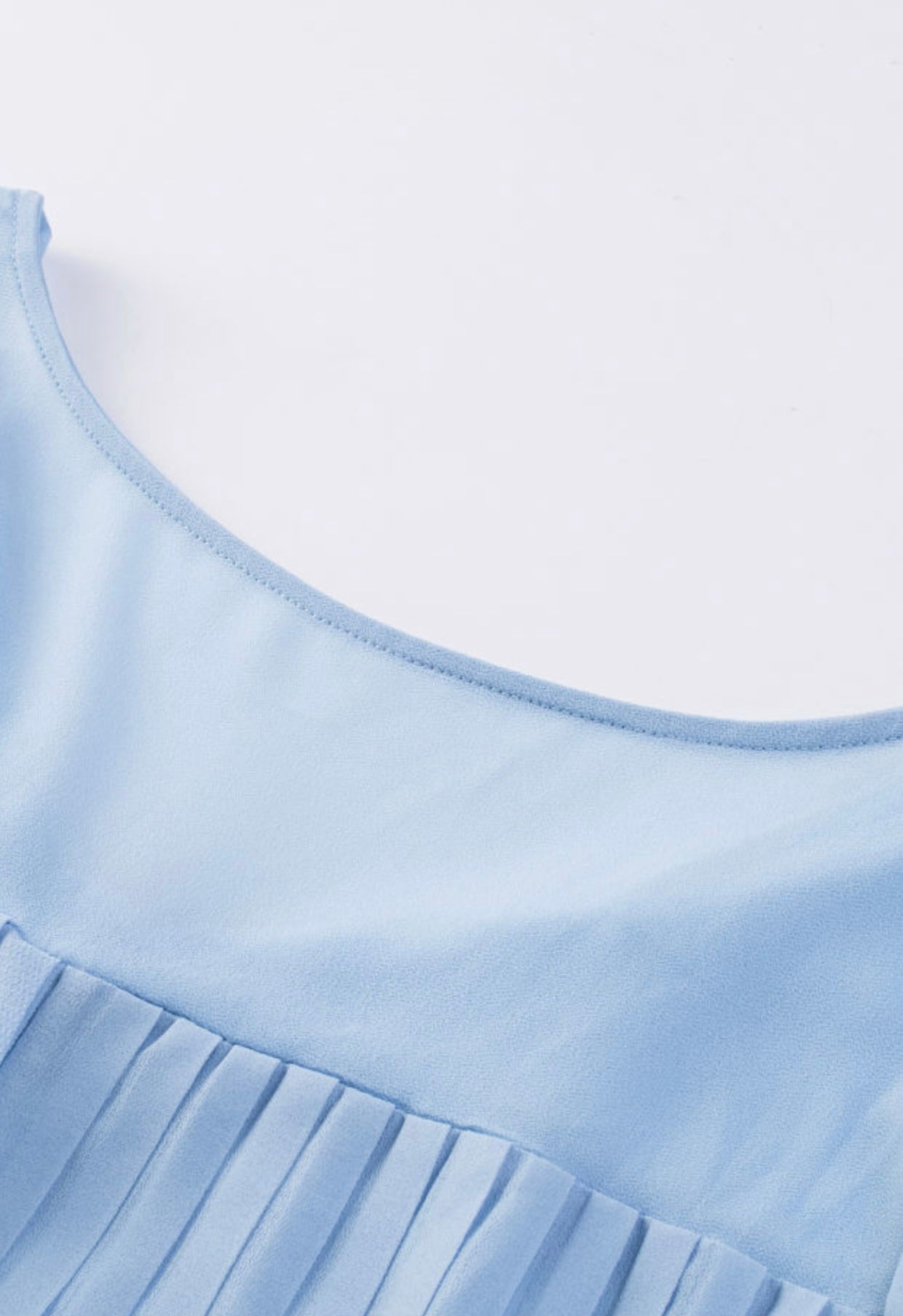 Pleated Romper (Blue or Pink)