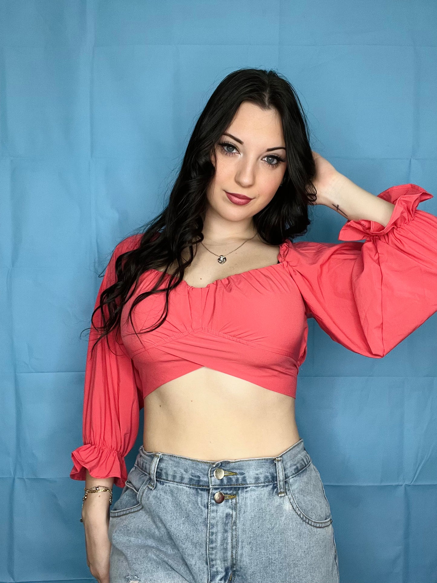 Pink Crop Top