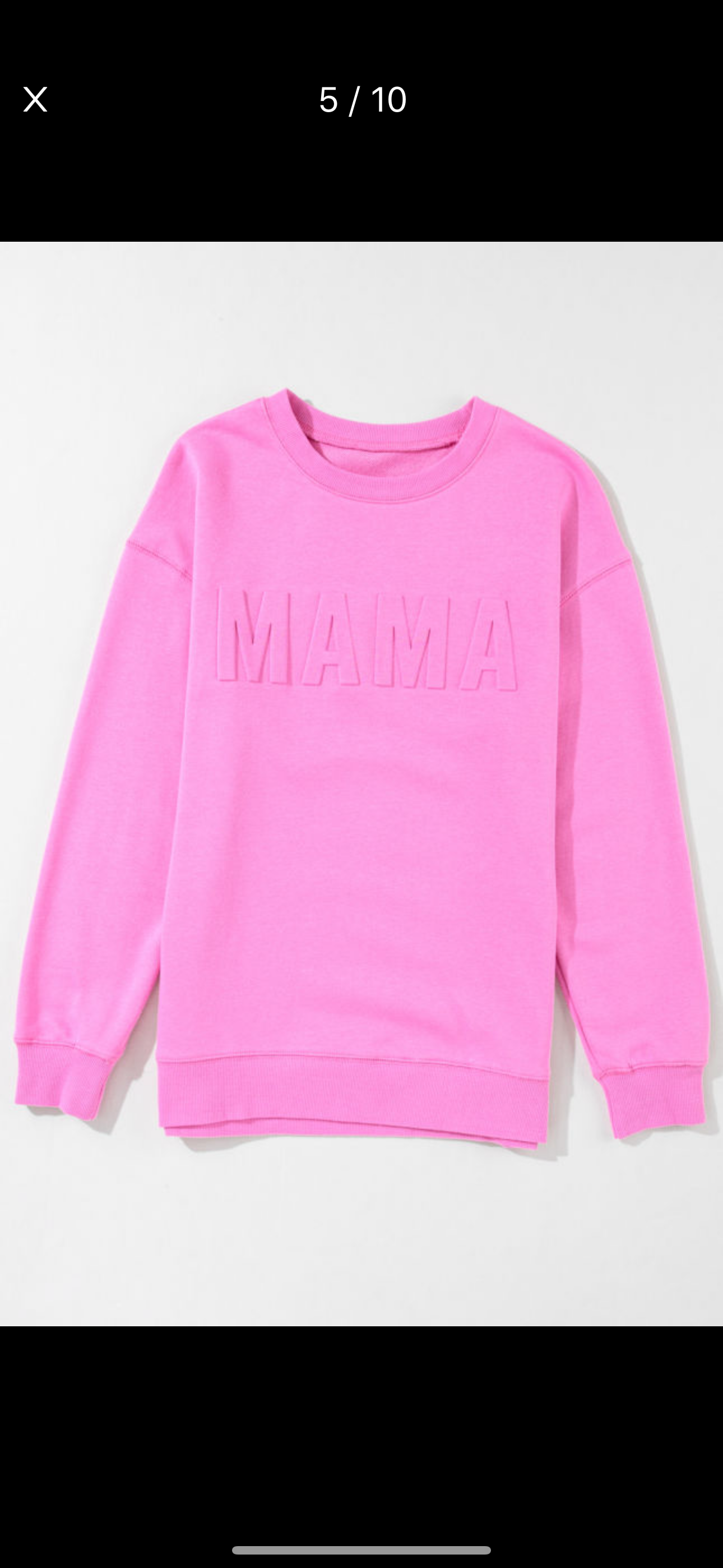 MAMA Puff Print Sweatshirt