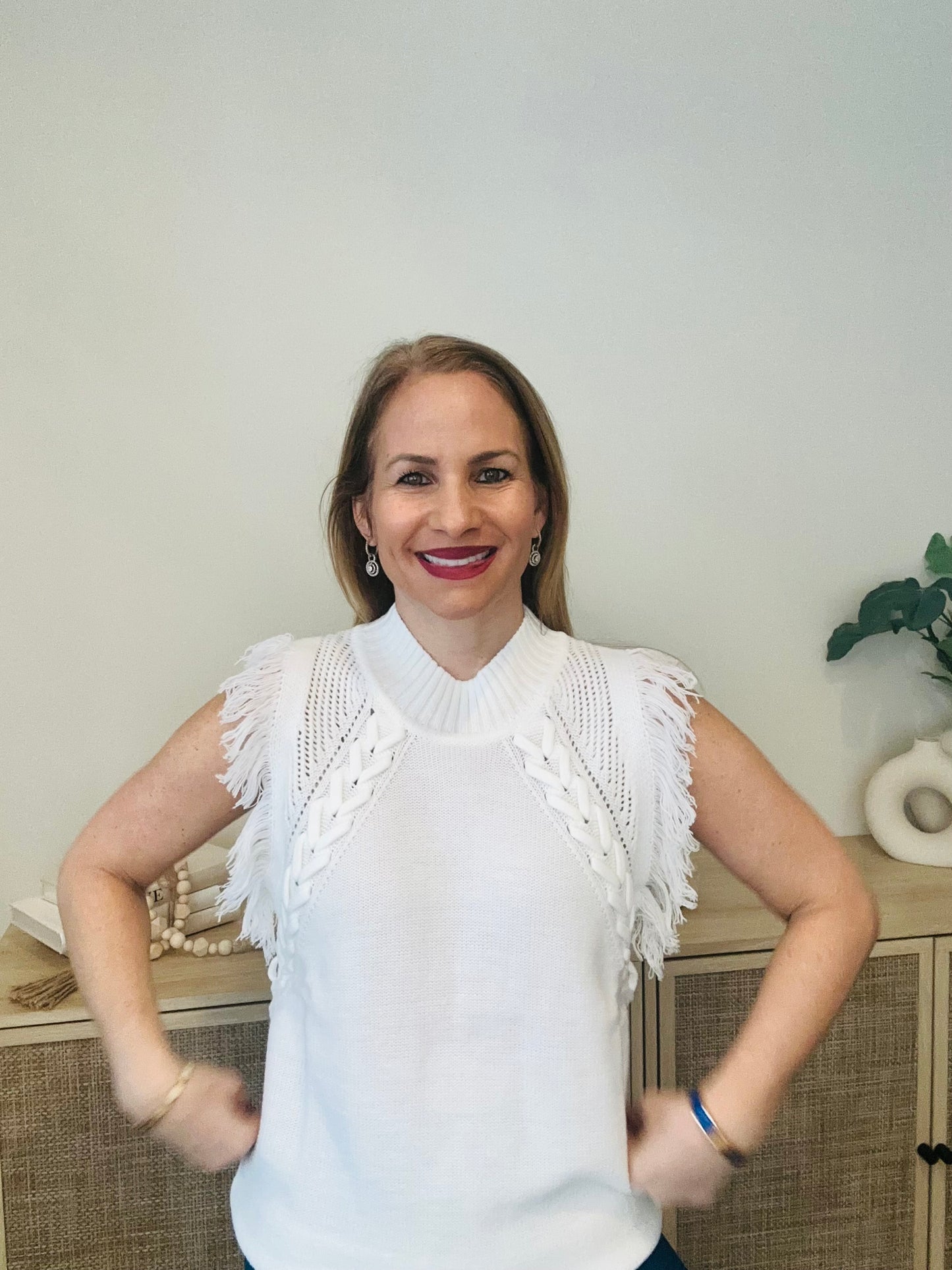Knit Fringe Tank