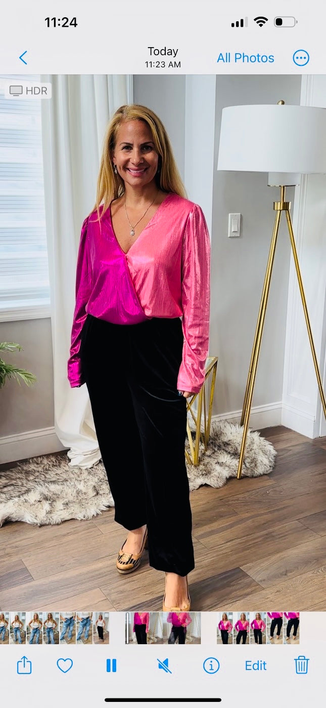 Velvet jogger pants