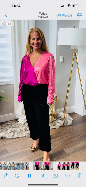 Velvet jogger pants