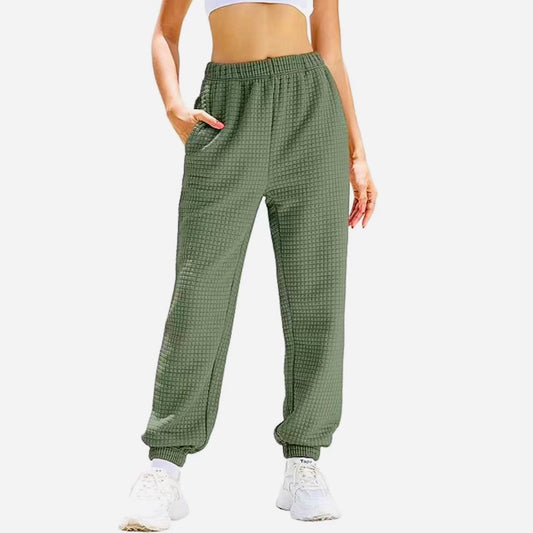 Waffled joggers