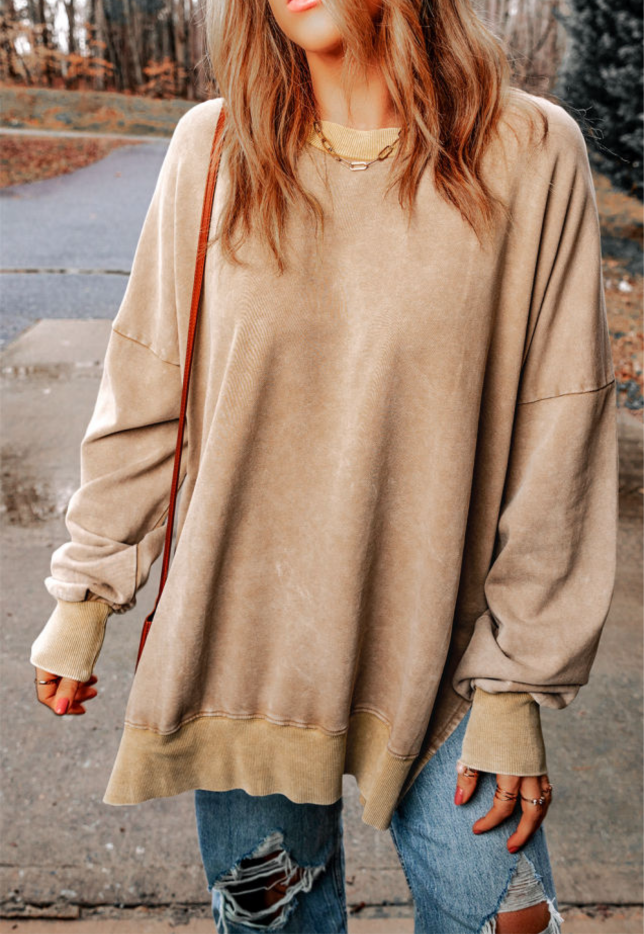 Oversized Sweatshirt Two Colores