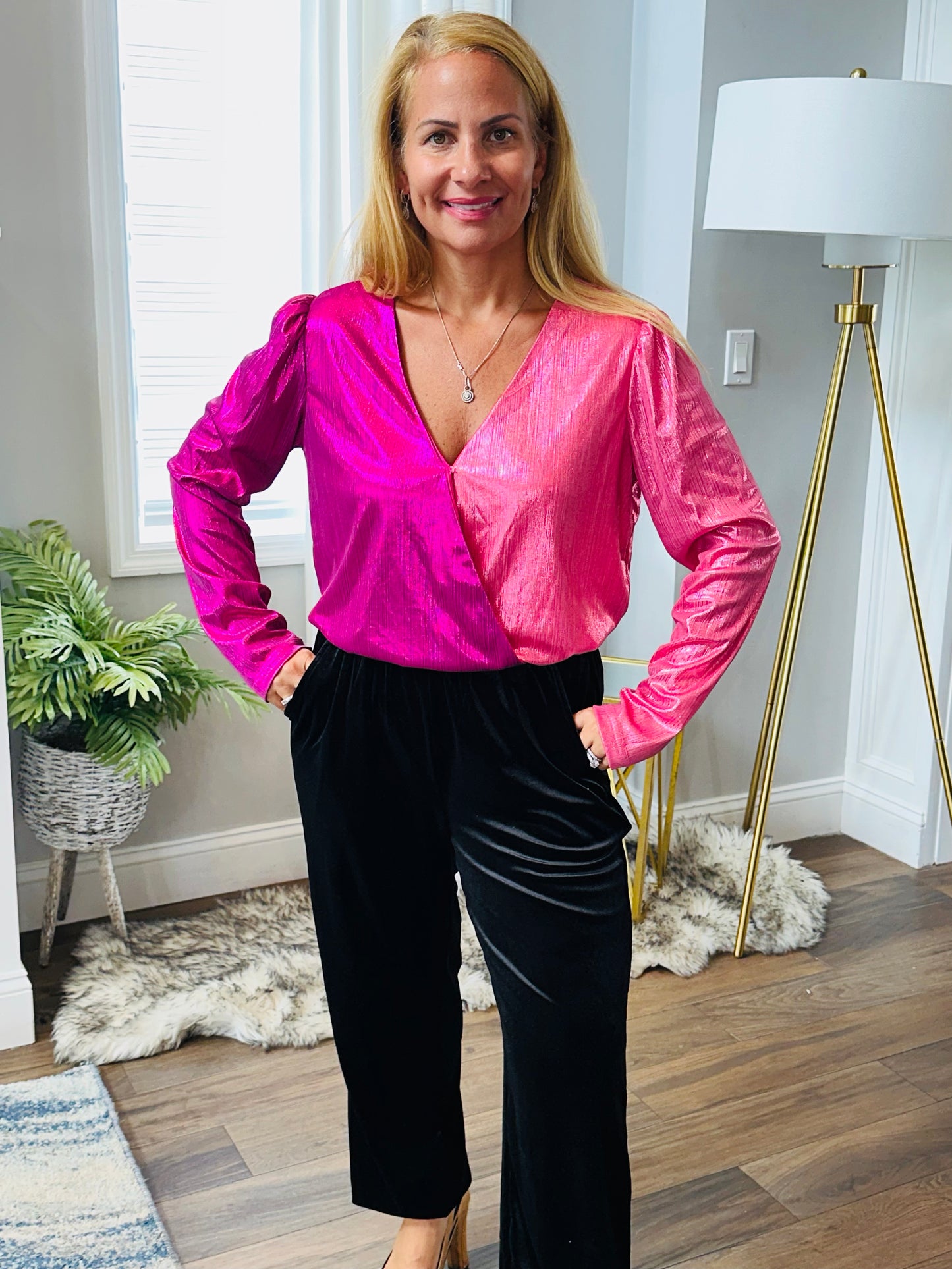 Velvet jogger pants
