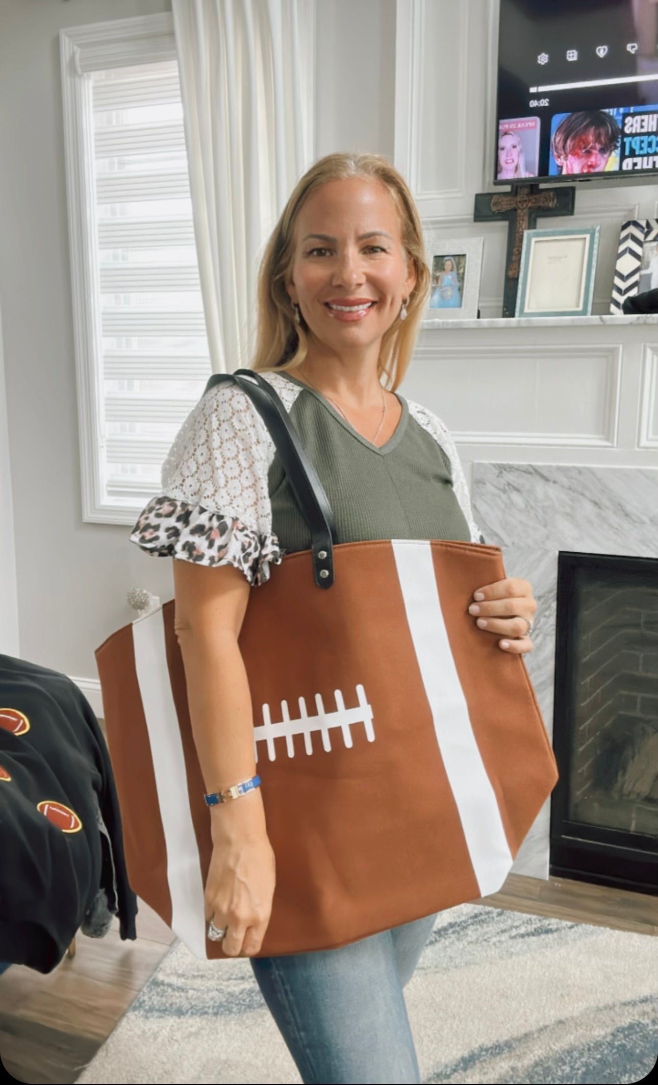 Football tote bag
