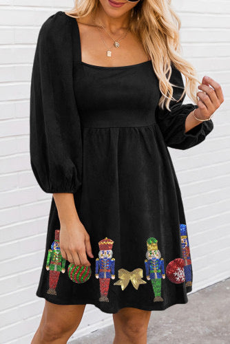Sequin Nutcracker Cozy Dress