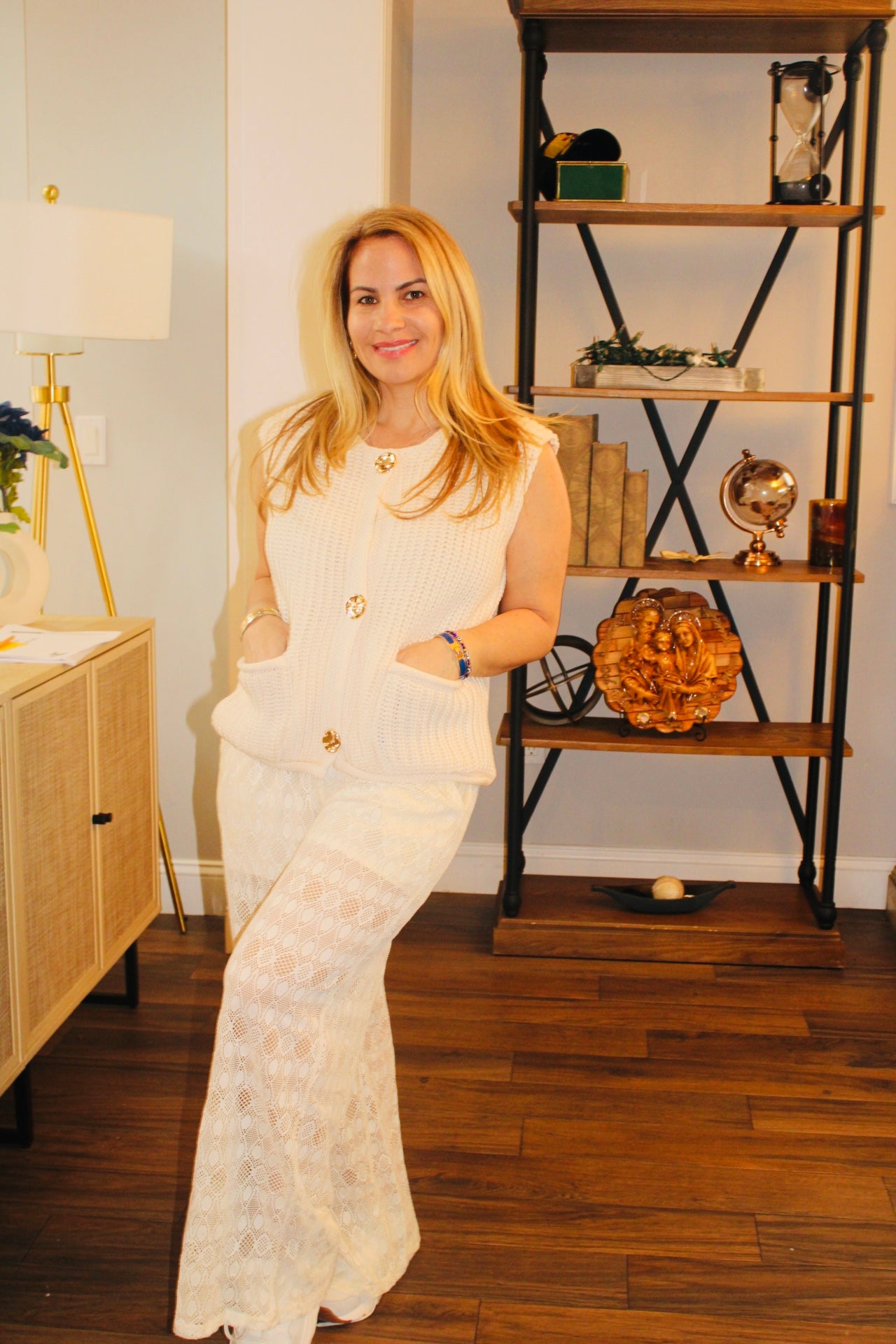Crochet Pants with Elastic Waist