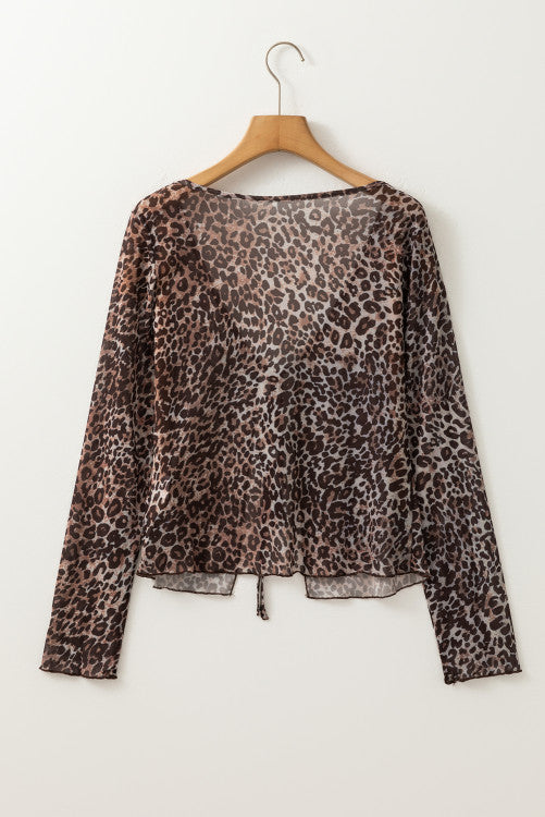 Leopard Cher Top