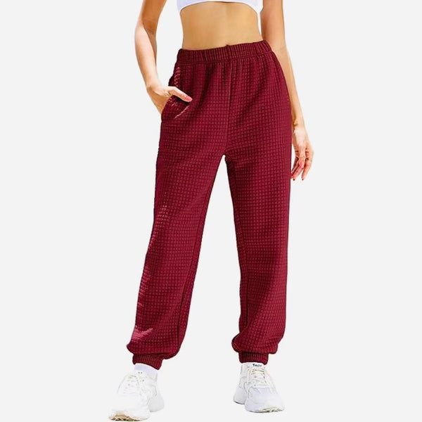 Waffled joggers