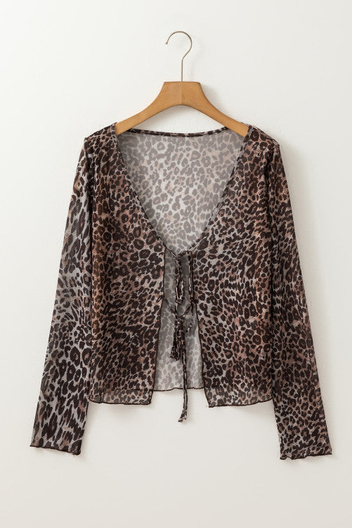 Leopard Cher Top