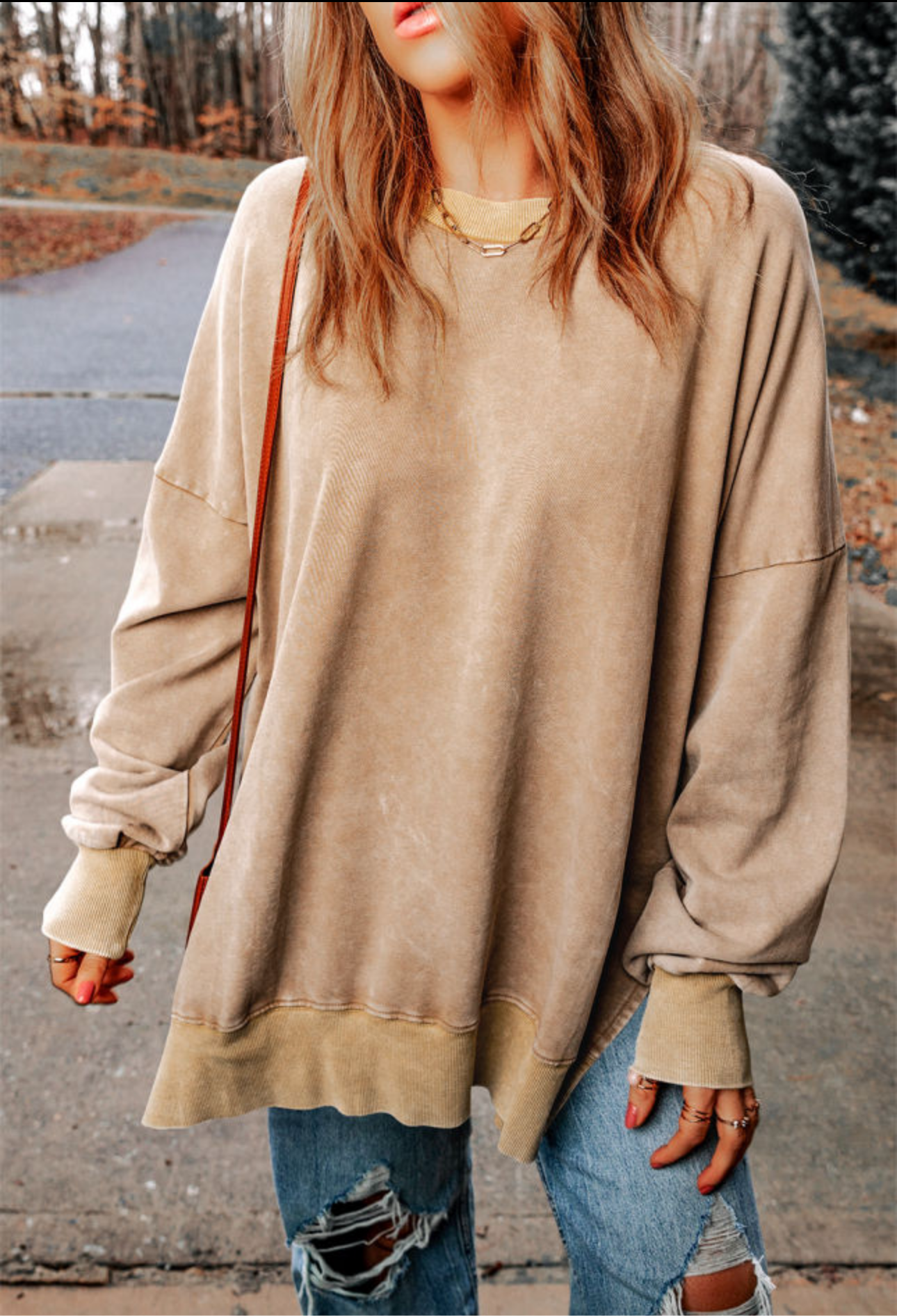 Oversized Sweatshirt Two Colores