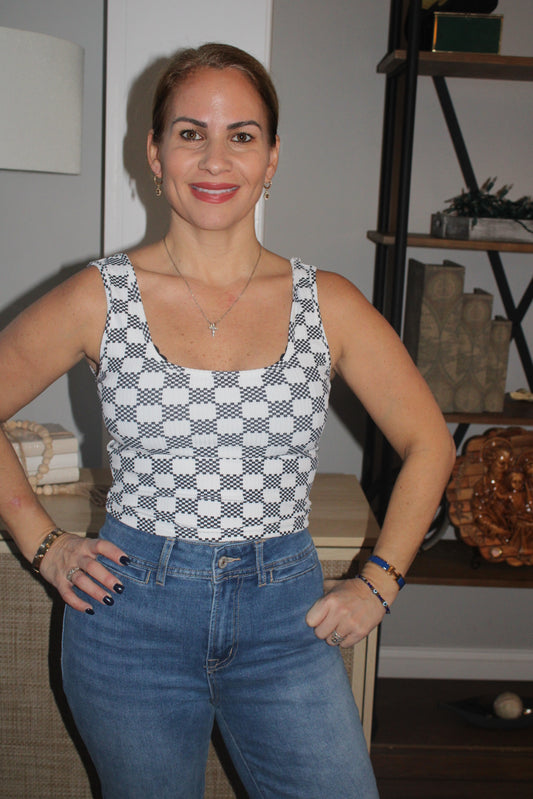 Checker Tank Top