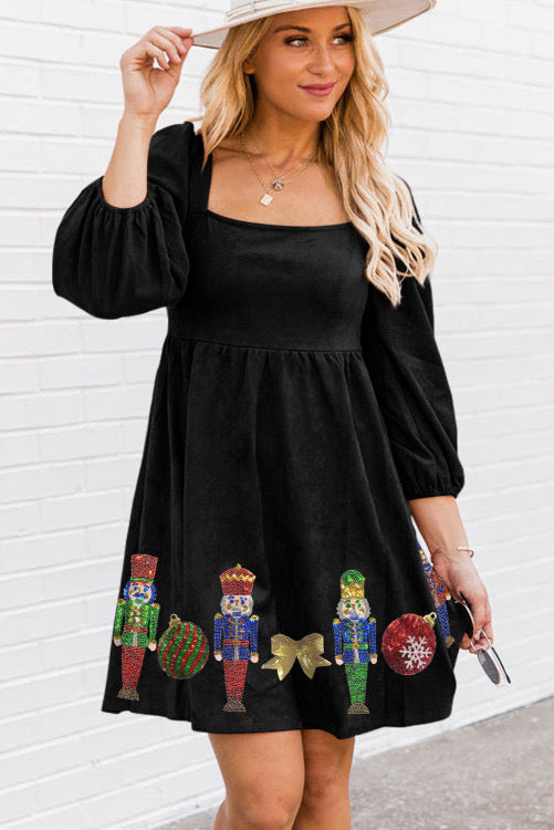 Sequin Nutcracker Cozy Dress