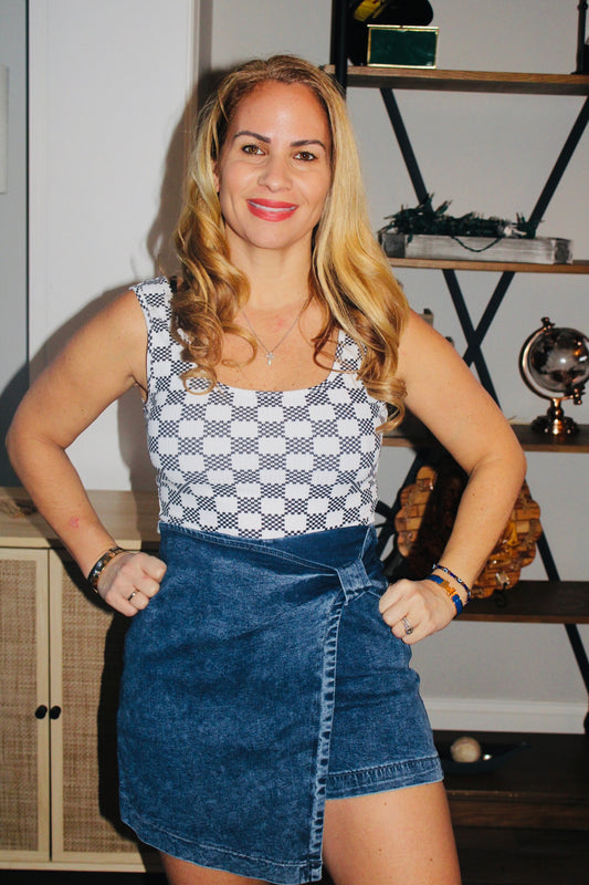 Denim Skort