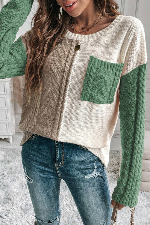 Pocketed Knit Sweater