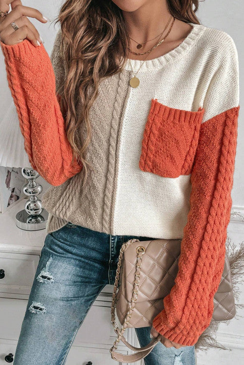 Pocketed Knit Sweater