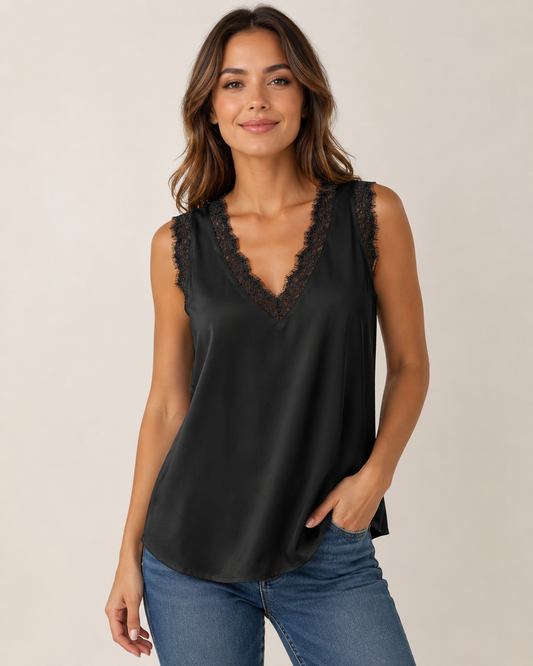 Lace Top (Black/White)