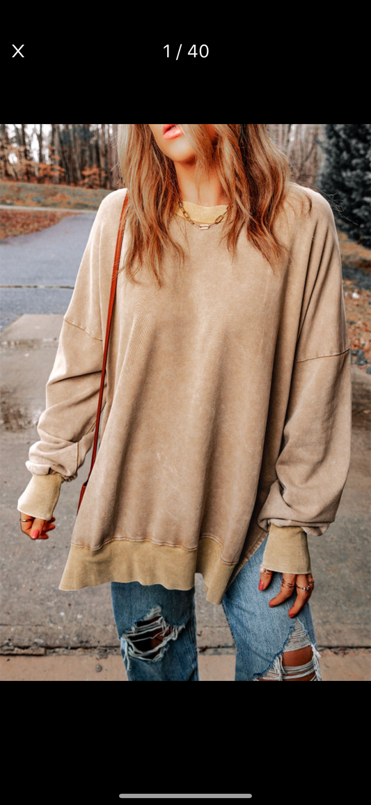 Oversized Sweatshirt Two Colores