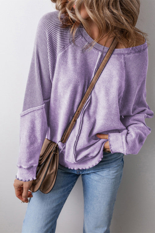 Waffle Sweatshirt Three Colors