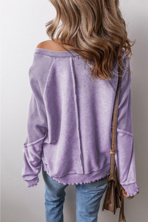 Waffle Sweatshirt Three Colors