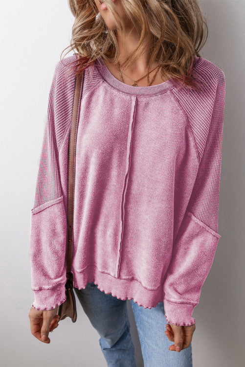 Waffle Sweatshirt Three Colors