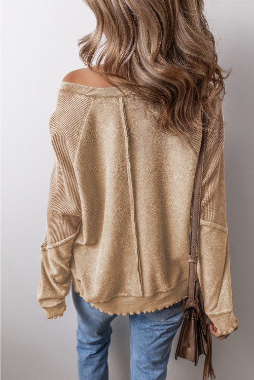 Waffle Sweatshirt Three Colors