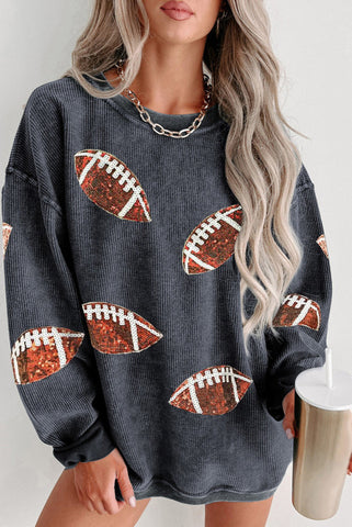 Sequin Sweatshirt Football