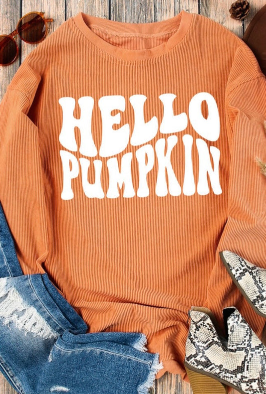 Hello Pumpkin graphic sweatshirt