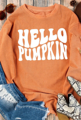 Hello Pumpkin graphic sweatshirt