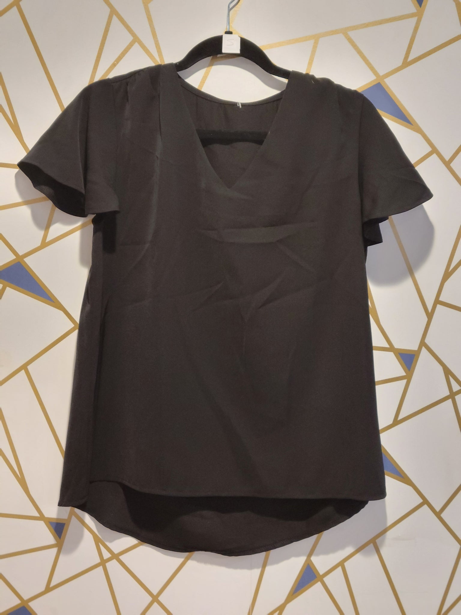 Hi low blouse black