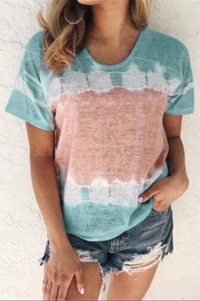 Short Sleeve Tye Dye Top