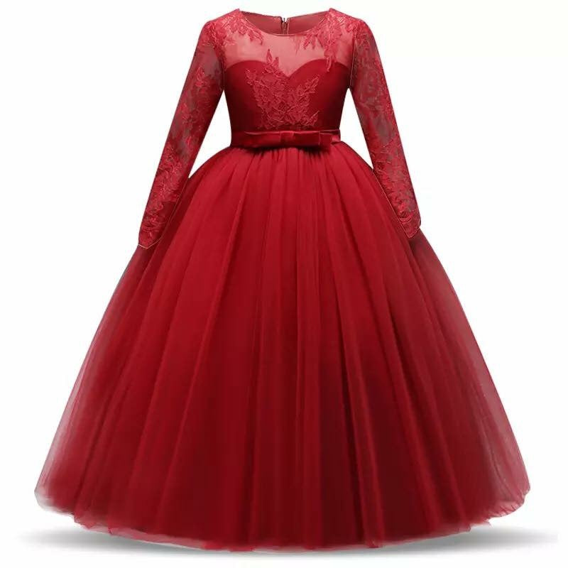 Red lace dress