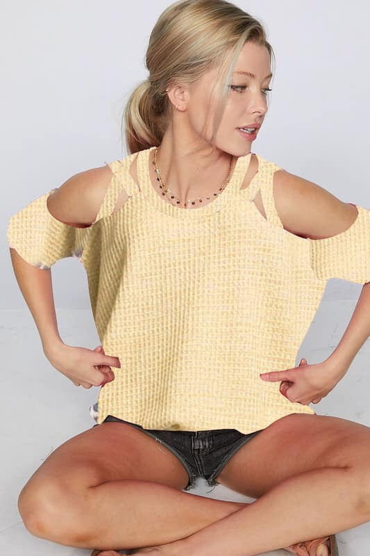Waffle Bibi Top