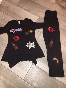 Patch tunic top