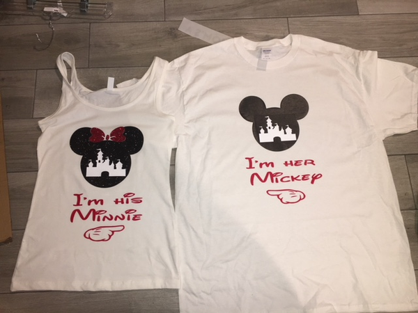 I’m his mickey top with castle Disney tops