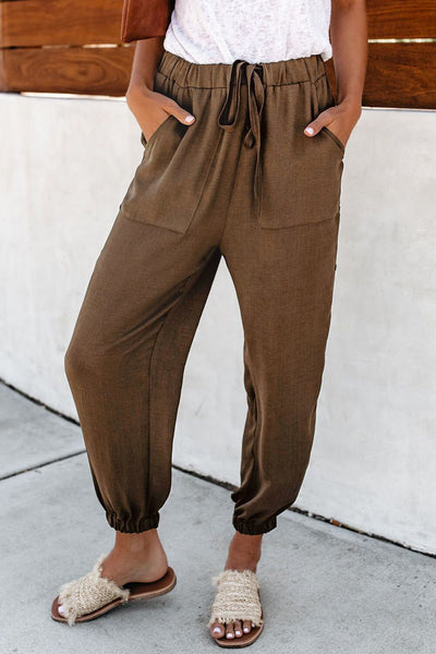 Pocketed Pants with Buttons - 3 Colors