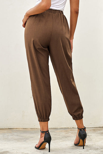 Pocketed Pants with Buttons - 3 Colors