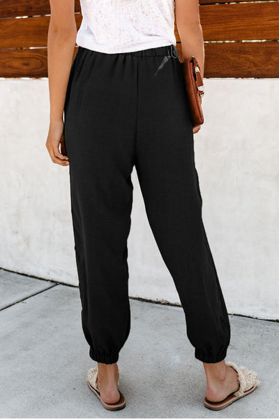 Pocketed Pants with Buttons - 3 Colors