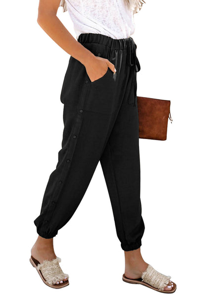 Pocketed Pants with Buttons - 3 Colors