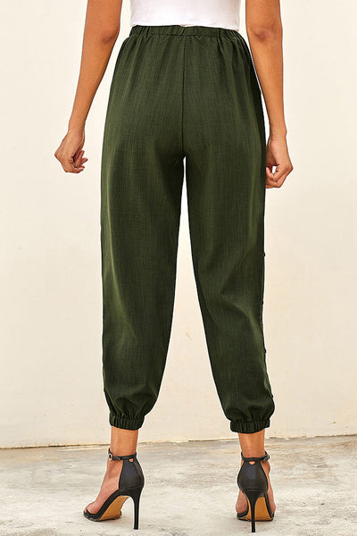 Pocketed Pants with Buttons - 3 Colors