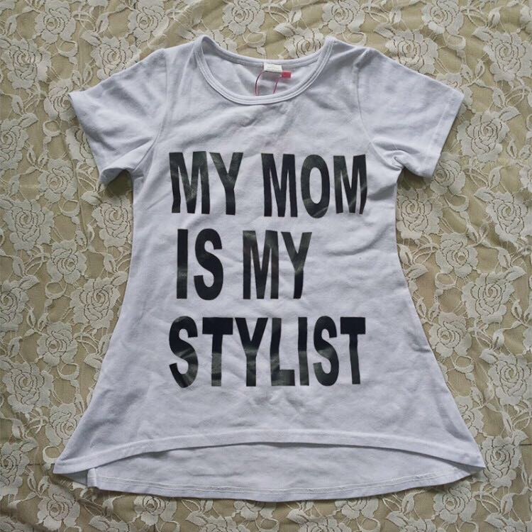 My mom is my stylist