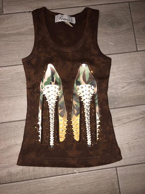 Tie dye brown take double shoe